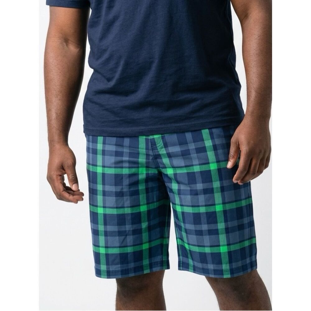 NIKE GOLF | Blue and Green Plaid Shorts Men’s Size X-Large Dri-Fit